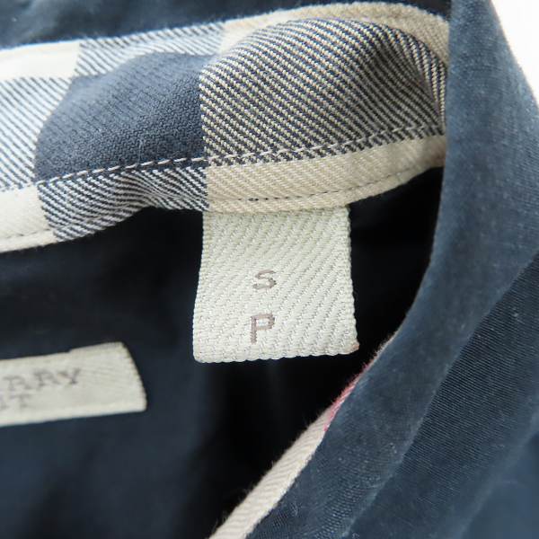 実際に弊社で買取させて頂いたBURBERRY BRIT/バーバリー ブリット 長袖シャツ ブラック/Sの画像 3枚目