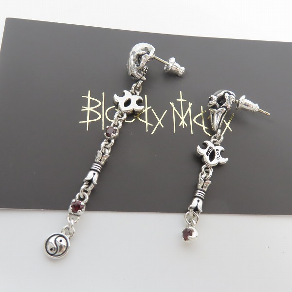 実際に弊社で買取させて頂いた【ギャラ付き】Bloody Mary/ブラッディマリー 化猫/八咫烏 ピアスセット