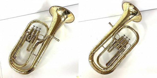 実際に弊社で買取させて頂いた★【ジャンク】YAMAHA/ヤマハ YAH-202 アルトホルン ハードケース付きの画像 1枚目