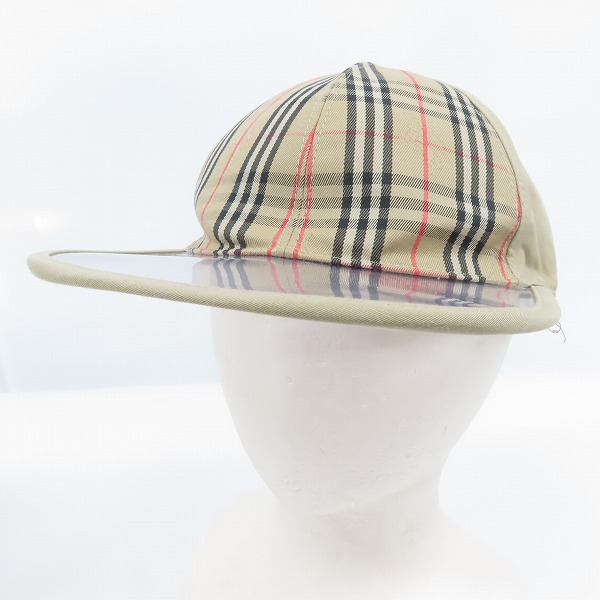 実際に弊社で買取させて頂いたBURBERRY/バーバリー キャップ クリア × チェック柄 キャップ/帽子 4078433