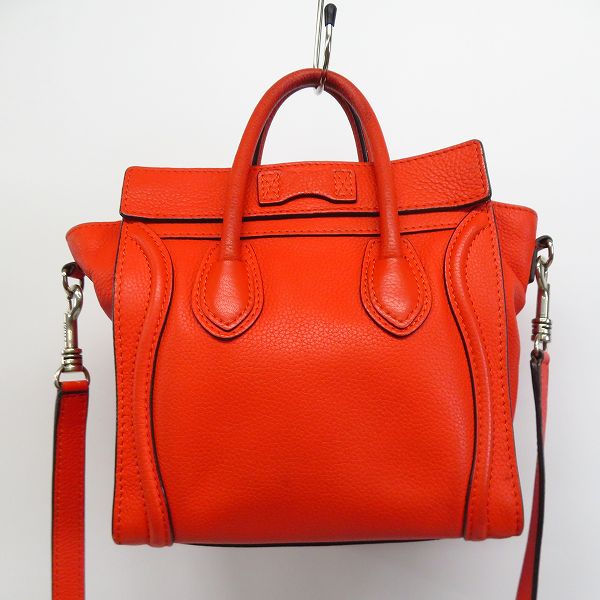 実際に弊社で買取させて頂いたCELINE/セリーヌ ナノ ラゲージバッグ / ベビードラムドカーフスキンの画像 1枚目