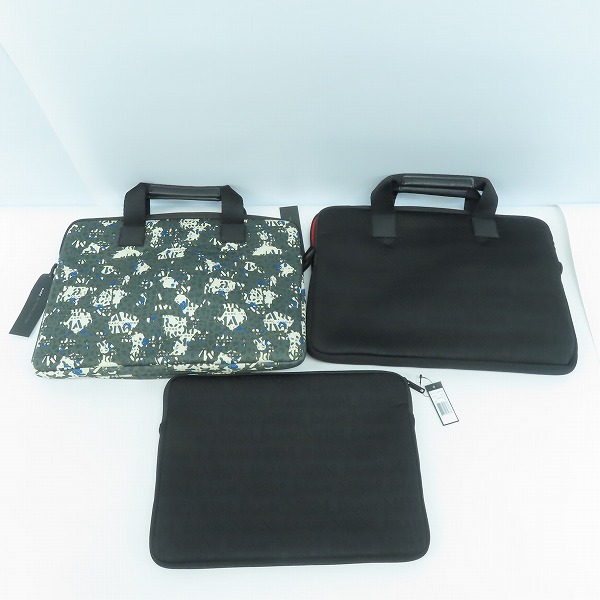 実際に弊社で買取させて頂いた【未使用】Marc by Marc Jacobs/マークバイマークジェイコブス 2WAY PCケース/タブレットケース 総柄 ロゴ/マルチ 3点セットの画像 1枚目