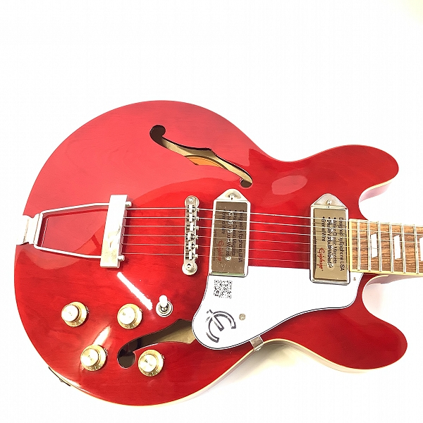 実際に弊社で買取させて頂いた★Epiphone/エピフォン Casino Coupe カジノクーペ CH セミアコ ソフトケース付きの画像 4枚目