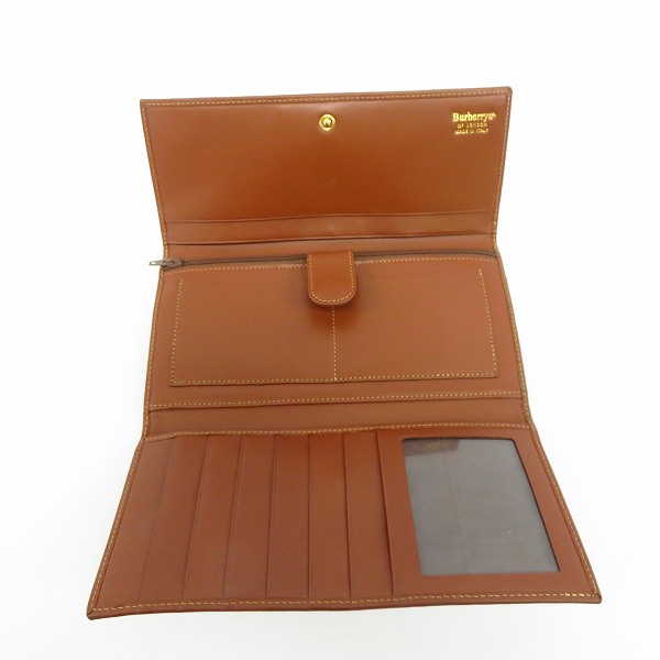 実際に弊社で買取させて頂いたBurberrys/バーバリーズ シャドーホース ノバチェック 長財布 二つ折り の画像 3枚目