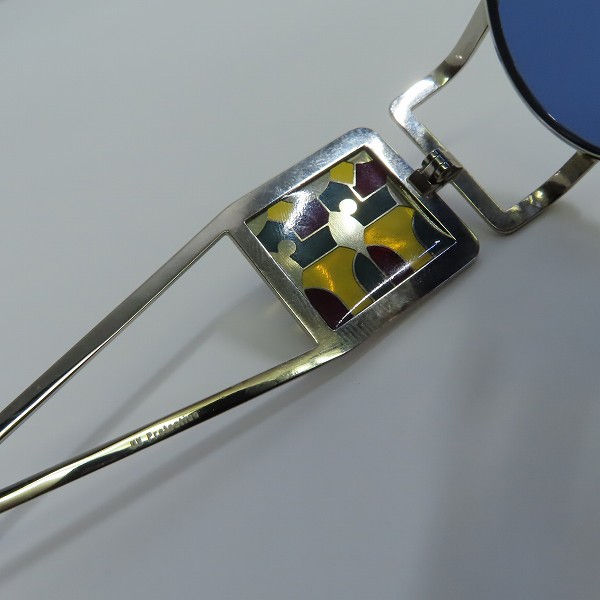 実際に弊社で買取させて頂いたJean Paul GAULTIER/ジャンポールゴルチエ ヴィンテージ スクエアプレートデザイン サングラス/アイウェア 56-4672の画像 6枚目