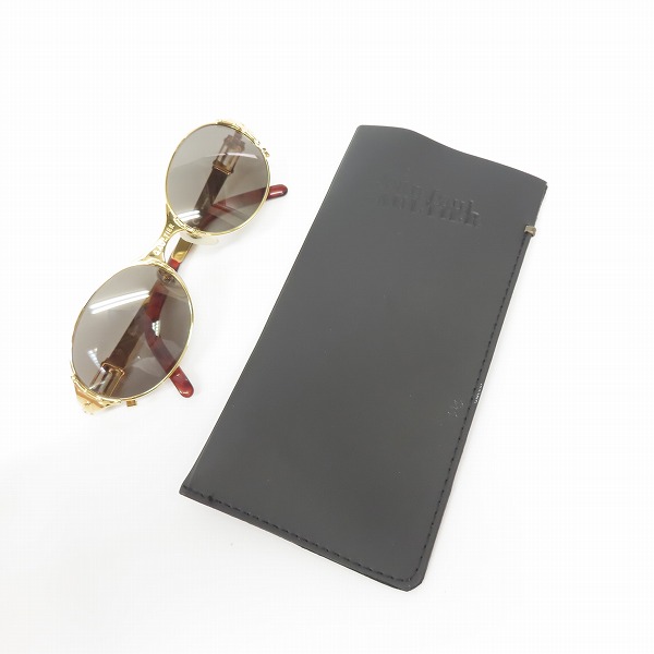 実際に弊社で買取させて頂いたJean Paul GAULTIER/ジャンポールゴルチエ ヴィンテージ オーバルフレーム サングラス/アイウェア ゴールド 56-5106の画像 8枚目