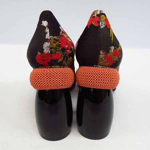 実際に弊社で買取させて頂いたDRIES VAN NOTEN/ドリスヴァンノッテン パンプス 花柄 刺繍 WS21/159/QU487/37の画像 1枚目