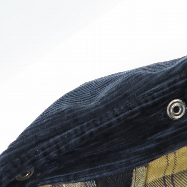 実際に弊社で買取させて頂いたBarbour/バブアー BEDALE JACKET/ビデイル 襟コーデュロイ オイルドジャケット MWX0018NY9138/38の画像 6枚目