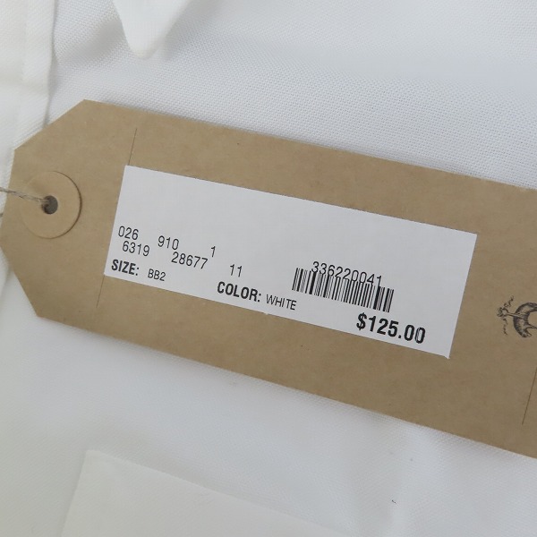 実際に弊社で買取させて頂いた【未使用】BLACK FLEECE by Brooks Brothers/ブルックスブラザーズ オックスフォードシャツ 28677/BB2の画像 3枚目