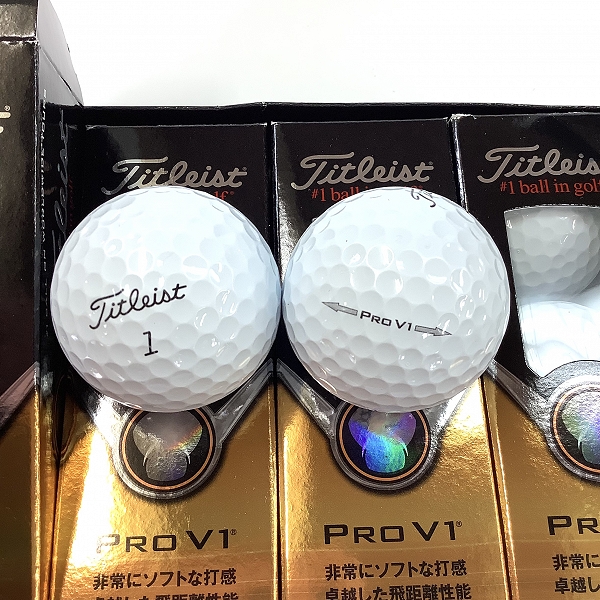 実際に弊社で買取させて頂いた【未使用】Titleist/タイトリスト PRO V1 ホワイト ゴルフボール 1ダースの画像 1枚目