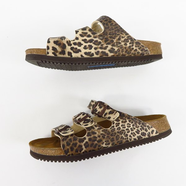 実際に弊社で買取させて頂いたBIRKENSTOCK/ビルケンシュトック FLORIDA/フロリダ レオパード柄 サンダル 26.5の画像 3枚目