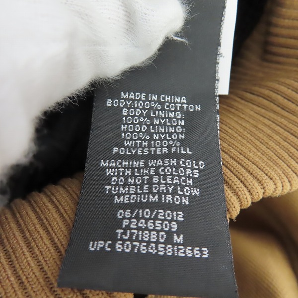 実際に弊社で買取させて頂いた【未使用】Dickies/ディッキーズ Hooded Jacket/フーデッド ジャケット TJ718BD/Mの画像 3枚目