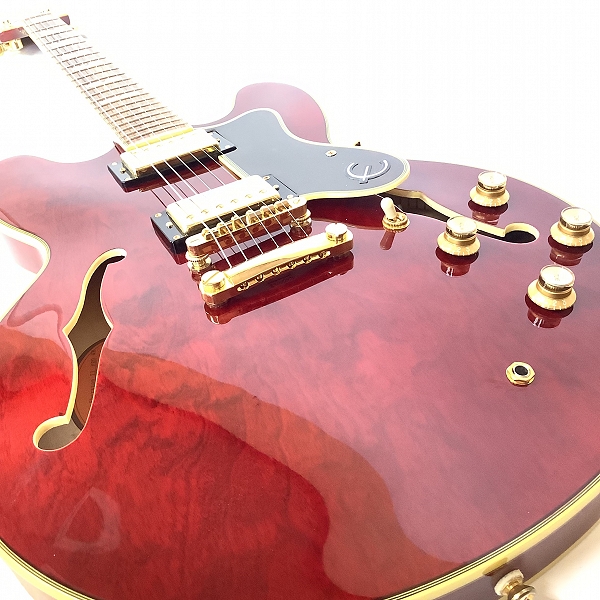 実際に弊社で買取させて頂いた★Epiphone/エピフォン Sheraton-II Pro WR セミアコ エレキギター ソフトケース付き