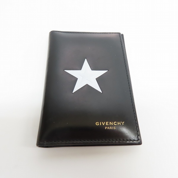 実際に弊社で買取させて頂いたGIVENCHY/ジバンシイ スターロゴ レザーカードケースの画像 1枚目