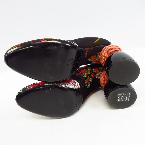 実際に弊社で買取させて頂いたDRIES VAN NOTEN/ドリスヴァンノッテン パンプス 花柄 刺繍 WS21/159/QU487/38.5の画像 2枚目