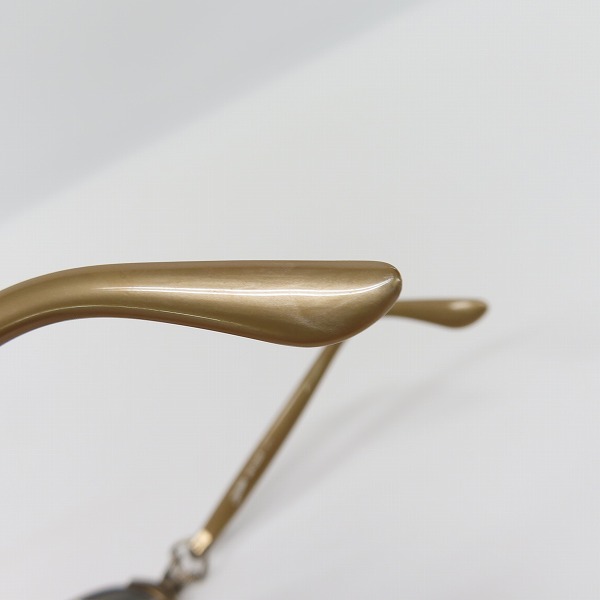 実際に弊社で買取させて頂いたJean Paul GAULTIER/ジャンポールゴルチエ ヴィンテージ オーバルフレーム サングラス/アイウェア ゴールド 56-6203の画像 8枚目