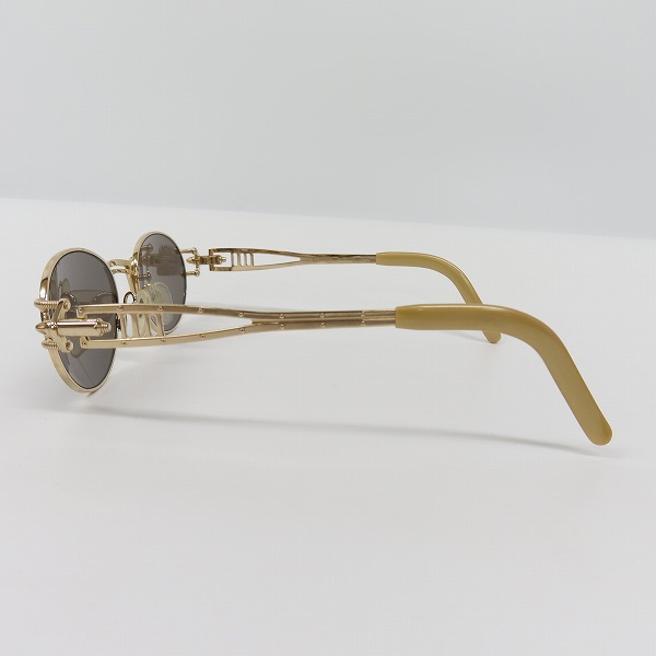 実際に弊社で買取させて頂いたJean Paul GAULTIER/ジャンポールゴルチエ ヴィンテージ ワイヤーデザイン サングラス/アイウェア ゴールド 56-6101の画像 1枚目