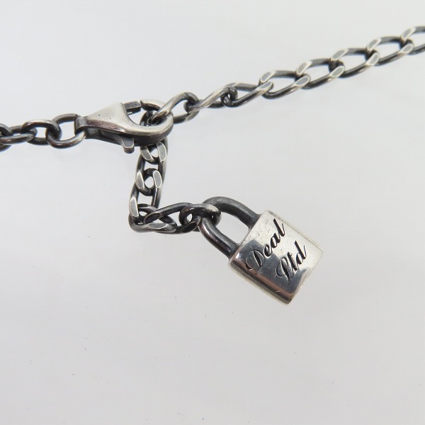 実際に弊社で買取させて頂いたDEAL DESIGN/ディールデザイン リム－ブアイアンキューブw/stone ネックレス チェーン付の画像 4枚目