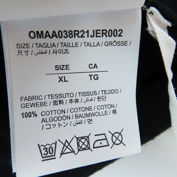 実際に弊社で買取させて頂いたOFF-WHITE/オフホワイト 21SS MARKER TEE バックアローマーカープリント Tシャツ/XLの画像 3枚目