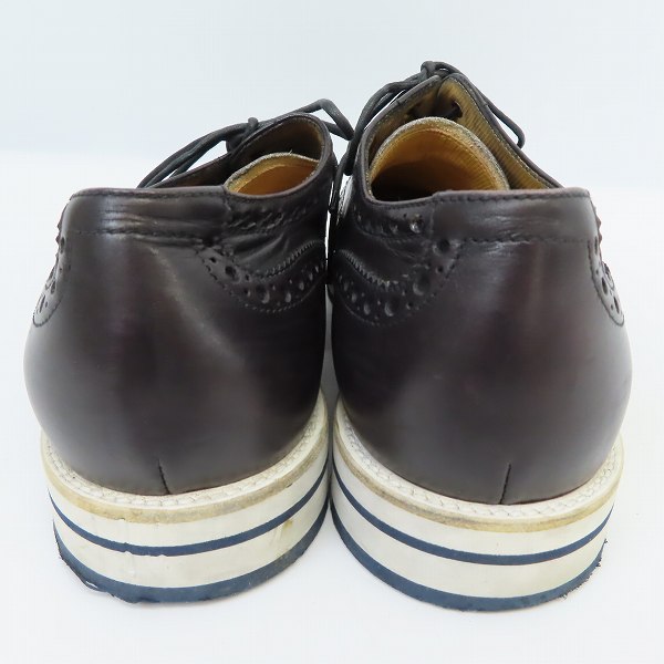 実際に弊社で買取させて頂いたGIORGIO ARMANI/ジョルジオ アルマーニ ウイングチップ レザーシューズ Size：9の画像 1枚目