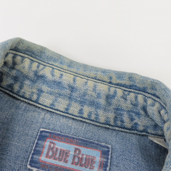 実際に弊社で買取させて頂いたBLUE BLUE/ブルーブルー コンチョボタン デニム ウエスタンシャツ/2の画像 6枚目