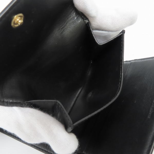 実際に弊社で買取させて頂いたCELINE/セリーヌ Triomphe/トリオンフ スモールフラップ ウォレット 10D783BZG.38NOの画像 4枚目