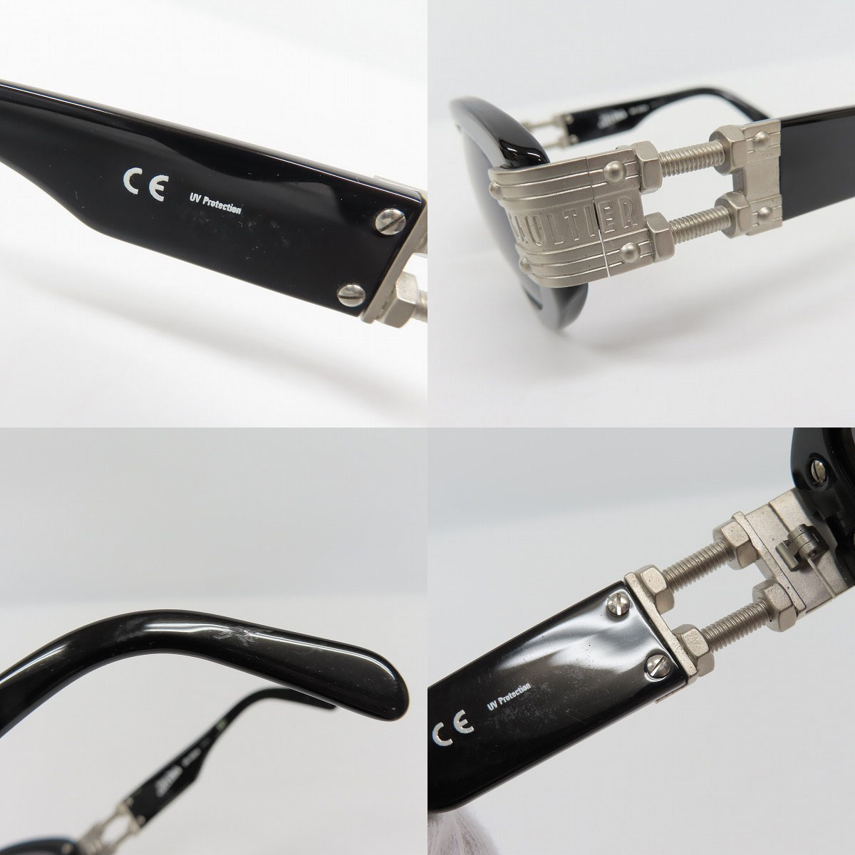 実際に弊社で買取させて頂いたJean Paul GAULTIER/ジャンポールゴルチエ ヴィンテージ ボルトデザイン サングラス/アイウェア 56-5204の画像 5枚目