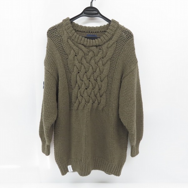 実際に弊社で買取させて頂いたDESCENDANT/ディセンダント 20AW FADED CABLE KNIT フェイディッド ケーブルニット 202MADS-KNM02/size：3