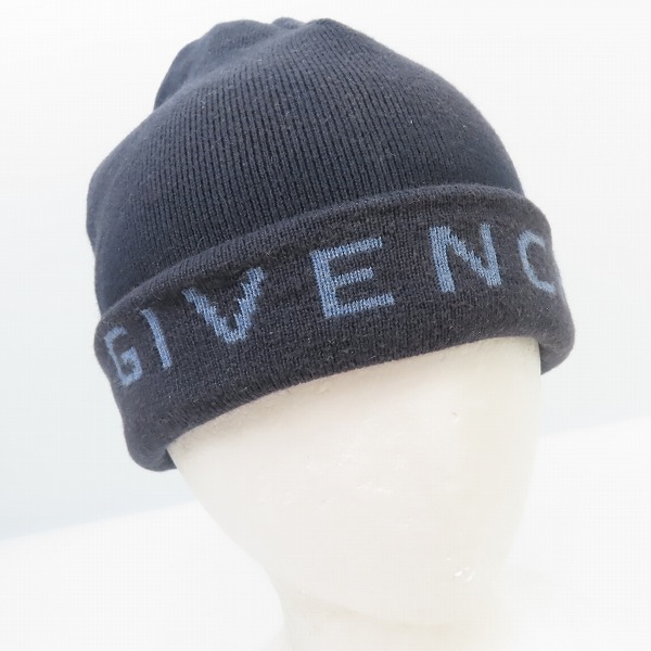 実際に弊社で買取させて頂いたGIVENCHY/ジバンシイ カシミヤ混 ロゴ ニット帽/ビーニー 