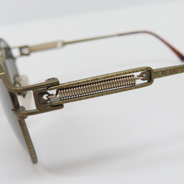 実際に弊社で買取させて頂いたJean Paul GAULTIER/ジャンポールゴルチエ ヴィンテージ ネジ サングラス/アイウェア バーントゴールド 56-5107の画像 7枚目