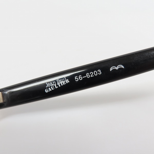 実際に弊社で買取させて頂いたJean Paul GAULTIER/ジャンポールゴルチエ ヴィンテージ オーバル サングラス/アイウェア ゴールド×ブラック 56-6203の画像 4枚目