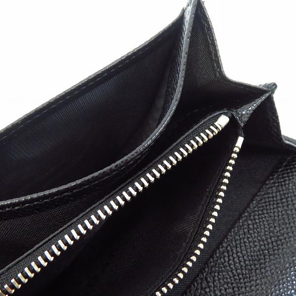 実際に弊社で買取させて頂いたBVLGARI/ブルガリ 二つ折り 長財布/ウォレット ブラックの画像 5枚目