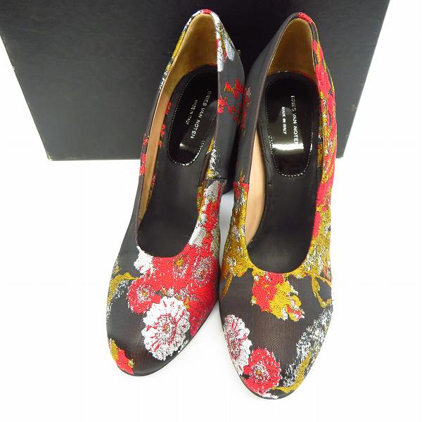 実際に弊社で買取させて頂いたDRIES VAN NOTEN/ドリスヴァンノッテン パンプス 花柄 刺繍 WS21/159/QU487/37.5