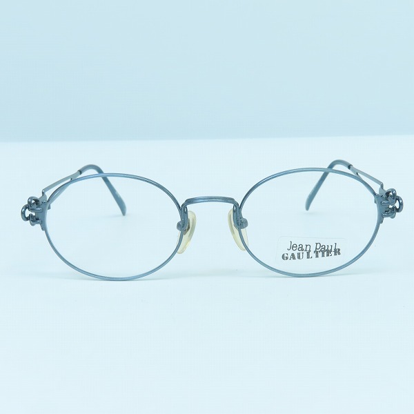 実際に弊社で買取させて頂いたJean Paul GAULTIER/ジャンポールゴルチェ ヴィンテージ メガネフレーム ブルー 55-6112の画像 1枚目