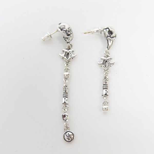 実際に弊社で買取させて頂いた【ギャラ付き】Bloody Mary/ブラッディマリー 化猫/八咫烏 ピアスセットの画像 2枚目