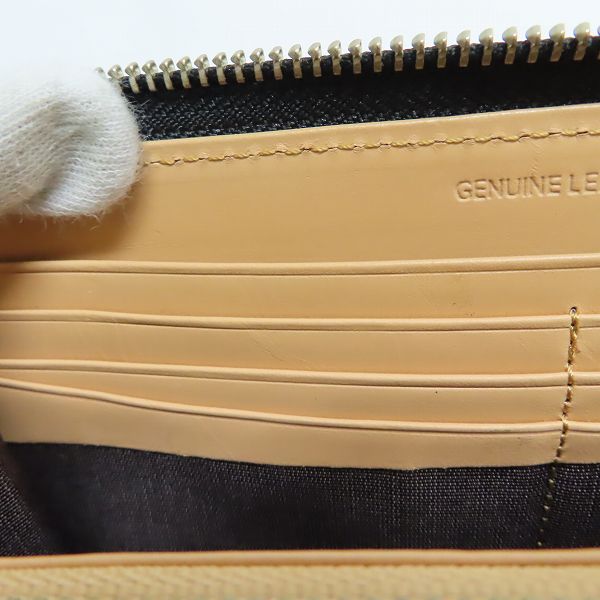 実際に弊社で買取させて頂いたPaul Smith/ポールスミス ブライドルレザー ラウンドファスナー ウォレット/長財布 PSU878の画像 5枚目