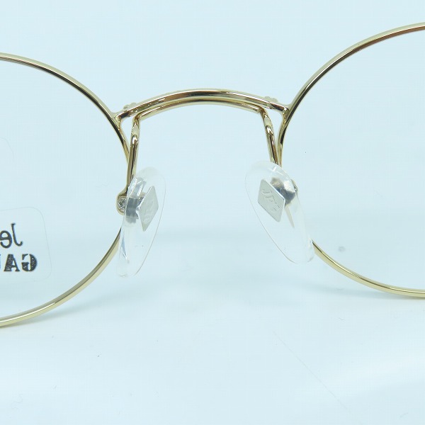 実際に弊社で買取させて頂いたJean Paul GAULTIER/ジャンポールゴルチェ ヴィンテージ メガネフレーム ゴールド 55-6105の画像 4枚目
