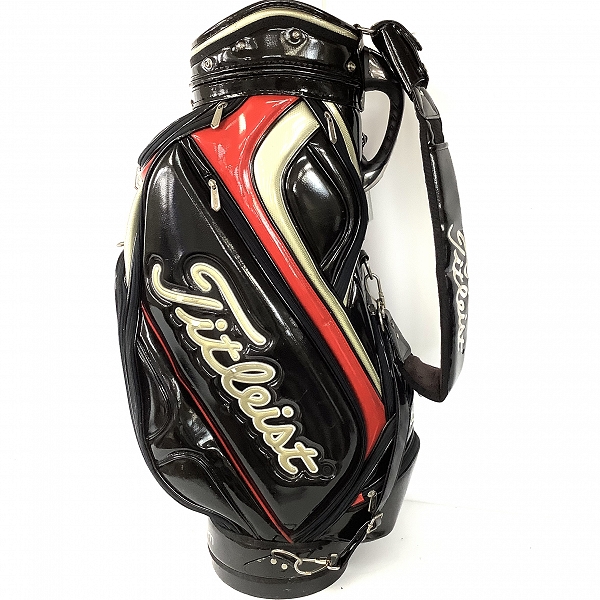 実際に弊社で買取させて頂いたTitleist/タイトリスト 5分割キャディバッグ ブラックの画像 2枚目