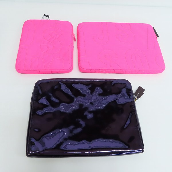 実際に弊社で買取させて頂いた【未使用】MARC BY MARC JACOBS/マークバイマークジェイコブス タブレットケース M6131072/M6131071/M0001226B 3点セットの画像 1枚目
