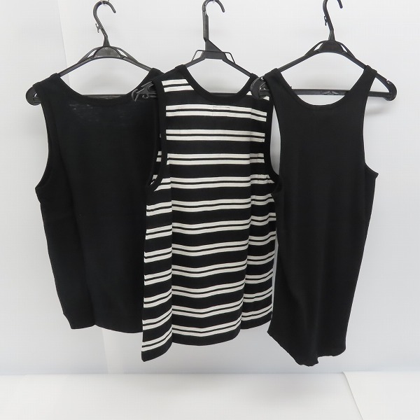 実際に弊社で買取させて頂いた【未使用】Number(N)ine/ナンバーナイン/THE CRIMEI/クライミー 無地/ボーダー タンクトップ 4/M/XL 3点セットの画像 1枚目