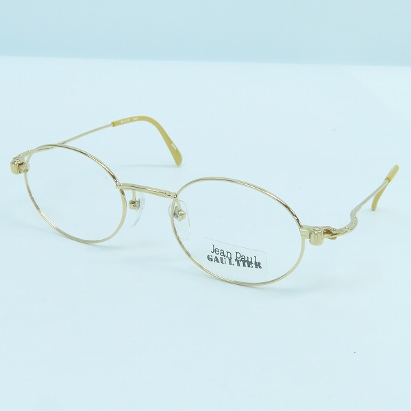 実際に弊社で買取させて頂いたJean Paul GAULTIER/ジャンポールゴルチェ ヴィンテージ メガネフレーム ゴールド 55-6105
