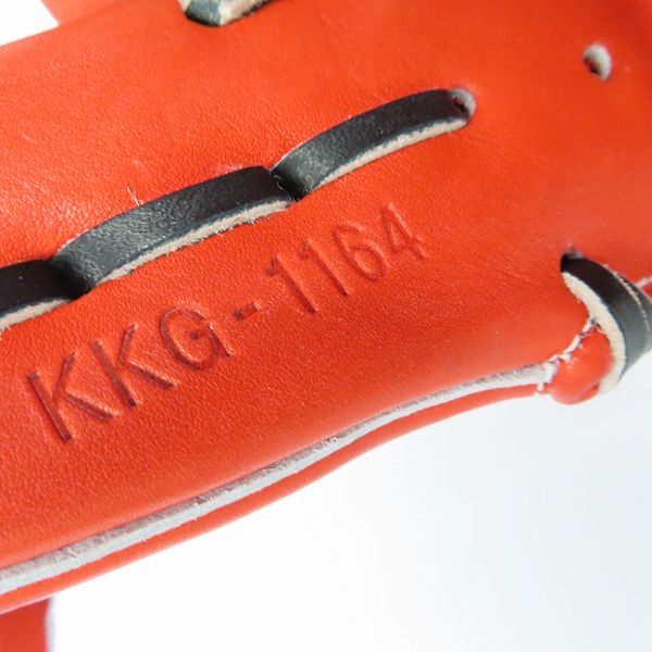 実際に弊社で買取させて頂いたHI-GOLD/ハイゴールド 心極シリーズ 硬式 二塁手・遊撃手用 グローブ/グラブ KKG-1164 の画像 4枚目