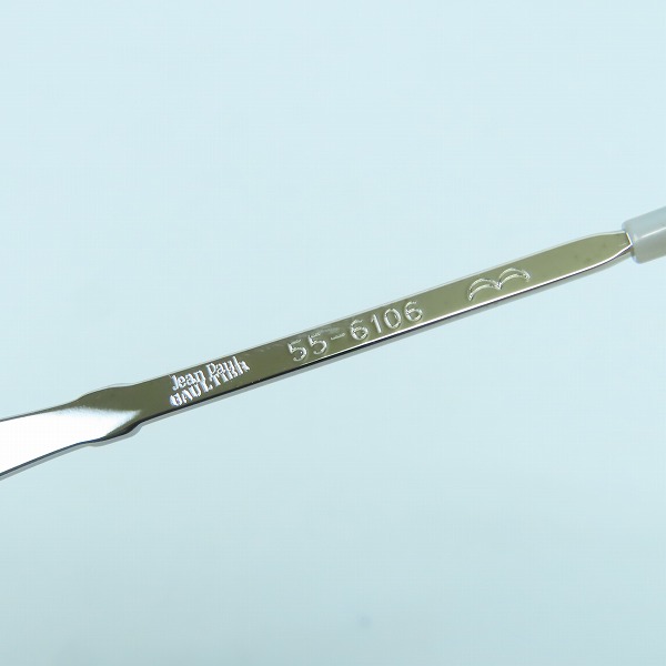 実際に弊社で買取させて頂いたJean Paul GAULTIER/ジャンポールゴルチェ ヴィンテージ メガネフレーム シルバー 55-6106の画像 6枚目