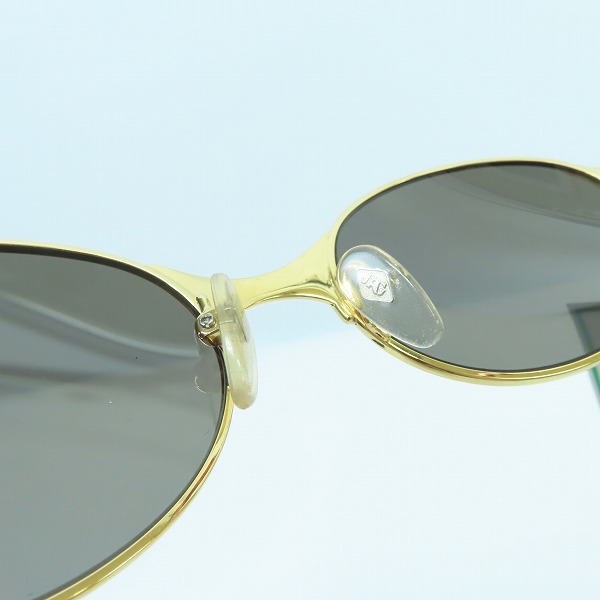 実際に弊社で買取させて頂いた【未使用】Jean Paul GAULTIER/ジャンポールゴルチエ ヴィンテージ オーバルフレーム サングラス/アイウェア ゴールド 56-5106の画像 3枚目