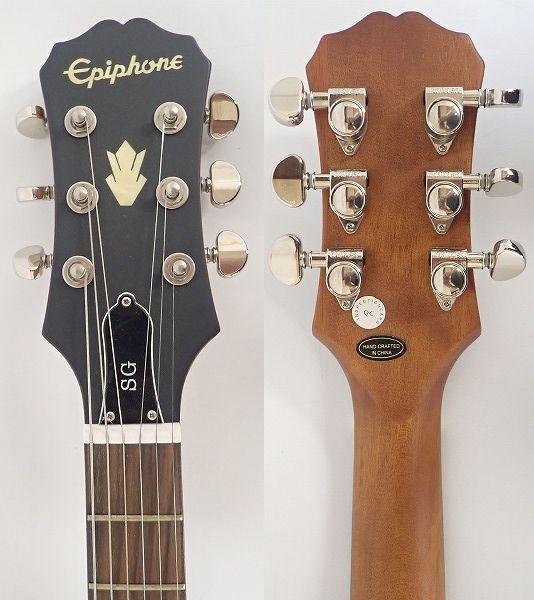 実際に弊社で買取させて頂いた★Epiphone/エピフォン SG Worn G-400 エレキギター ギグケース付の画像 2枚目