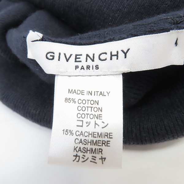 実際に弊社で買取させて頂いたGIVENCHY/ジバンシイ カシミヤ混 ロゴ ニット帽/ビーニー の画像 6枚目