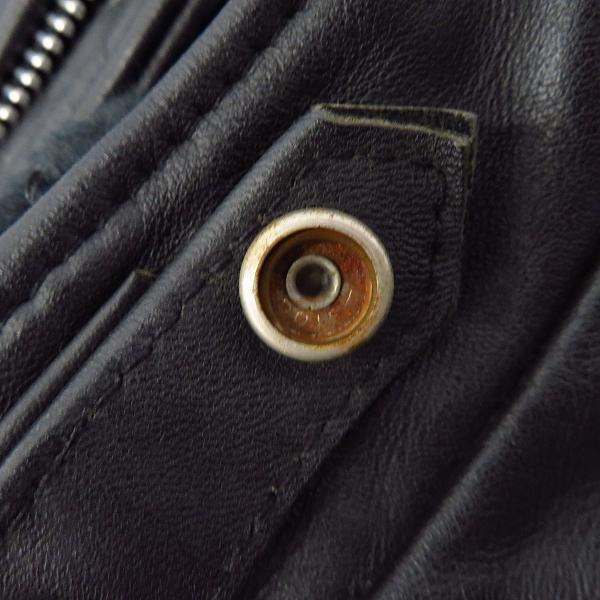 実際に弊社で買取させて頂いたSchott/ショット ボアライナー付き シングル レザーライダースジャケット 641/36の画像 6枚目