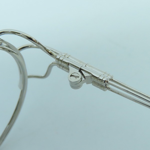 実際に弊社で買取させて頂いたJean Paul GAULTIER/ジャンポールゴルチェ ヴィンテージ メガネフレーム シルバー 55-6104の画像 4枚目