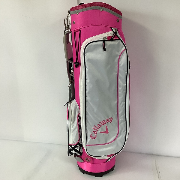 実際に弊社で買取させて頂いたCallaway/キャロウェイ Solaire GEMS 2016/ソレイル キャディバッグ ピンクの画像 3枚目