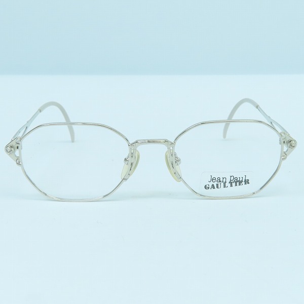 実際に弊社で買取させて頂いたJean Paul GAULTIER/ジャンポールゴルチェ ヴィンテージ メガネフレーム シルバー 55-6106の画像 1枚目